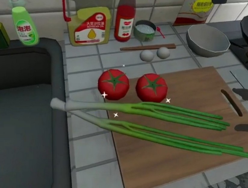 A picture of Sasha with her models bones visible.