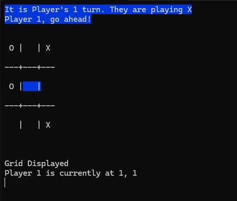 A photo of tic-tac-toe'
